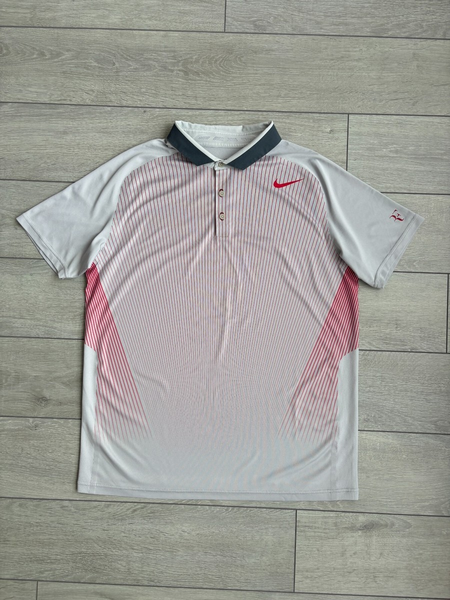 Nike RF Roger Federer Shanghai 2013 Tennis Polo Shirt Jersey Men's