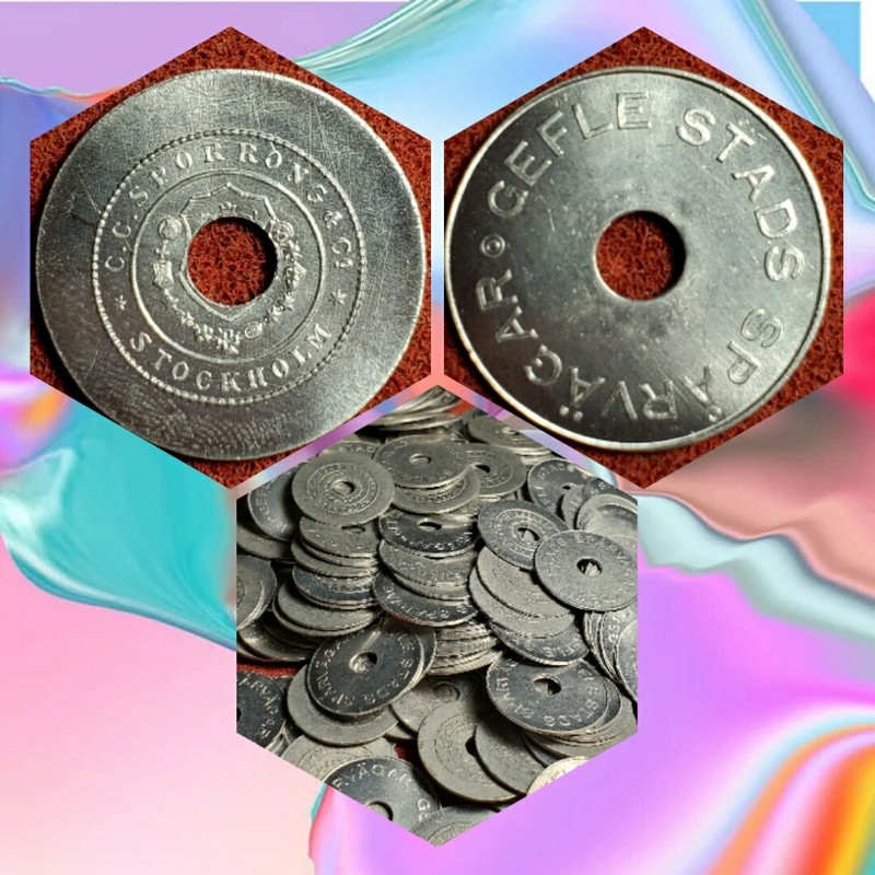 185 Gefle Stockholm Sweden TOKENS 220BH lot BR207