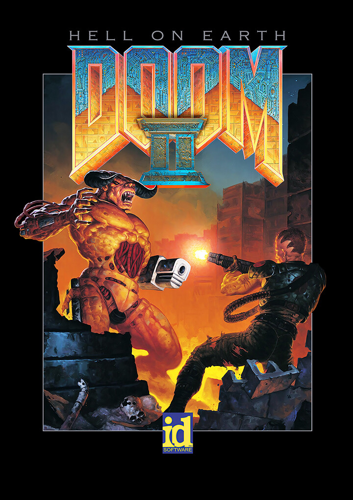 Hell On Earth Doom II Video Game Poster - Gamer Art Print | eBay