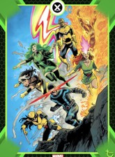 [DIGITAL CARD] Topps Marvel - #8 - X-Collection 21 V1 - X-Men Stylized Green