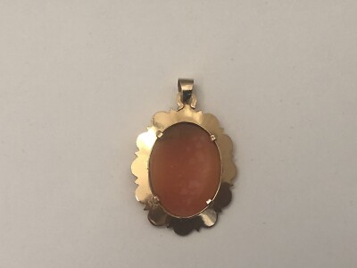 Pendentif Or 18 Carats - Camée 3,5 X 3 Cm - 12,64 G - Occasion - Or Jaune