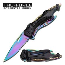 Tac-Force Assisted Blade Tactical Rescue EDC Pocket Knife W ViB Opener