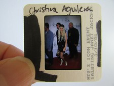 Original Press Photo Slide Negative - Christina Aguilera - 2001 - Q