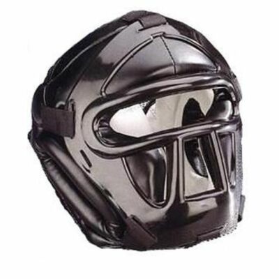 KWON  Kopfschutz Black Line Kopfschützer mit + Gesichtsmaske Vollschutz Escrima