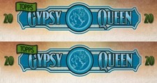 2020 Gypsy Queen Tarots, Blue, Fortune, Nameplate, SP singles