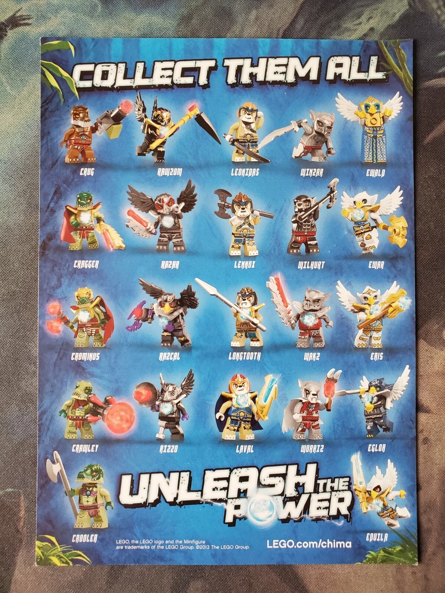 LEGO Legends of Chima Cartoon & Collect Them All Postcard Promo | eBay