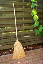 Traditional Long handle corn broom Sweeping brush Yard brush Straw broom