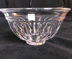 REED & BARTON 8" Crystal Bowl "Tempo Revere"  Vertical Cuts Under Rings  — photo 1
