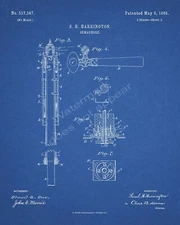 Manually Operated Railroad Semaphore Shanty Patent Print - Sheet 2 - Blueprint
