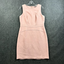 Loft Dress Women's 10 Petite Pink Blush Pencil Career Sleeveless