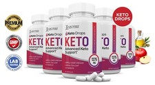 Keto Drops Keto ACV Pills 1275 MG Stronger Than Gummies Keto Support 5 Bottle