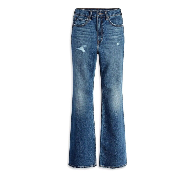 Levi's 70's Style Medium Wash Ultra High Rise Flare Leg Jean Size 34 x 30 ~ NEW