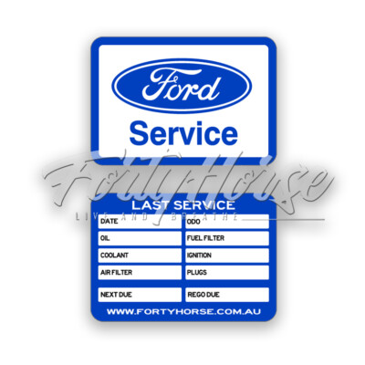 Ford Stickers - Service (Set of 5) | eBay Australia