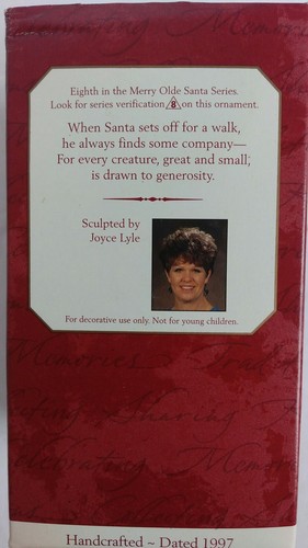 Hallmark 1997 Merry Olde Santa Cardinals 8th in the Series Birds Christmas Folke - Picture 6 of 7