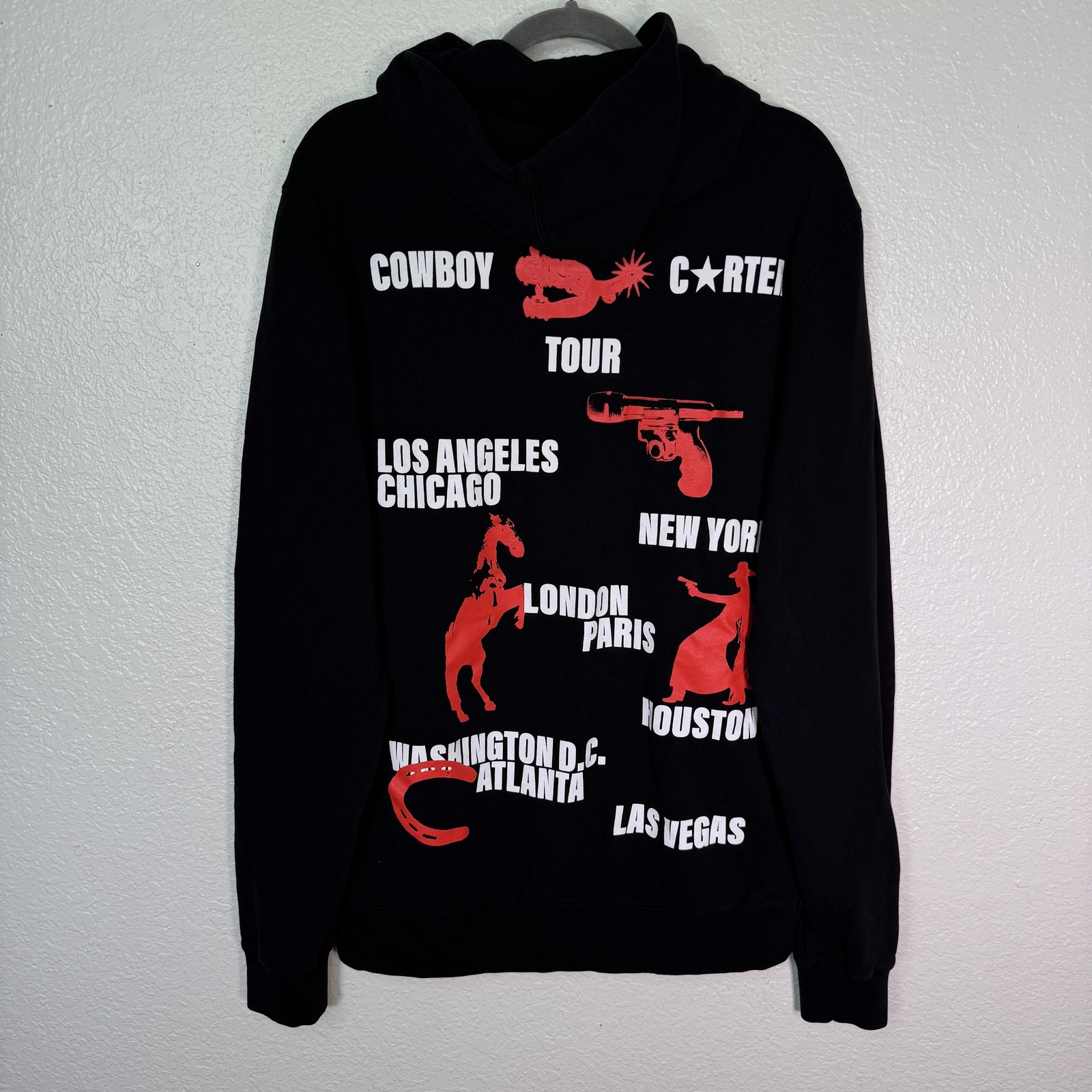 Beyonce Cowboy Carter Tour Jacket Medium Black Zip Up CCT 2025 Concert Merch M