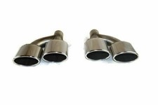 Endrohre Auspuffblenden AMG Look für Mercedes Benz 120x80mm Endrohre