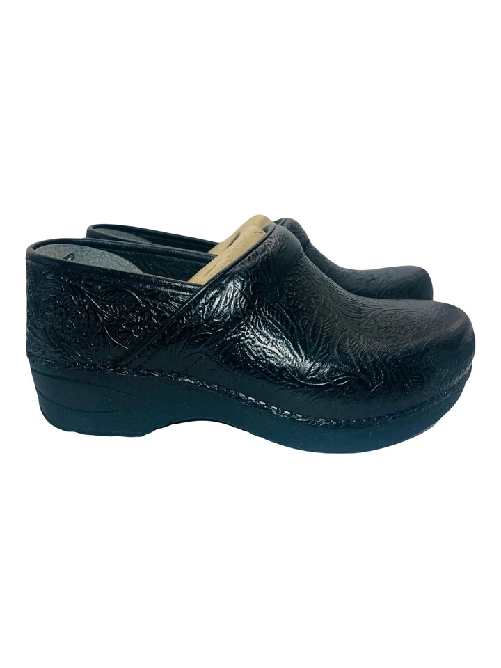 ZUECOS DANSKO NUEVOS PARA MUJER PROFESIONALES NEGROS CÓMODOS DURADEROS TALLA 6.5/7 Foto 3 de 4