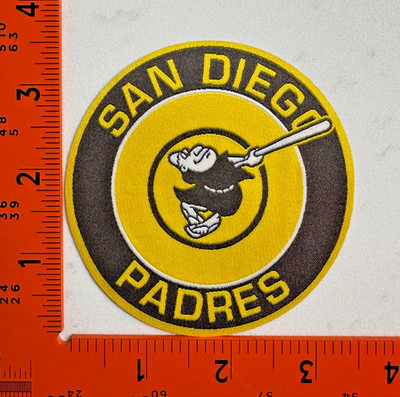 #ad #ad San Diego Padres Retro Swinging Friar Iron On Sew On Patch $5.49