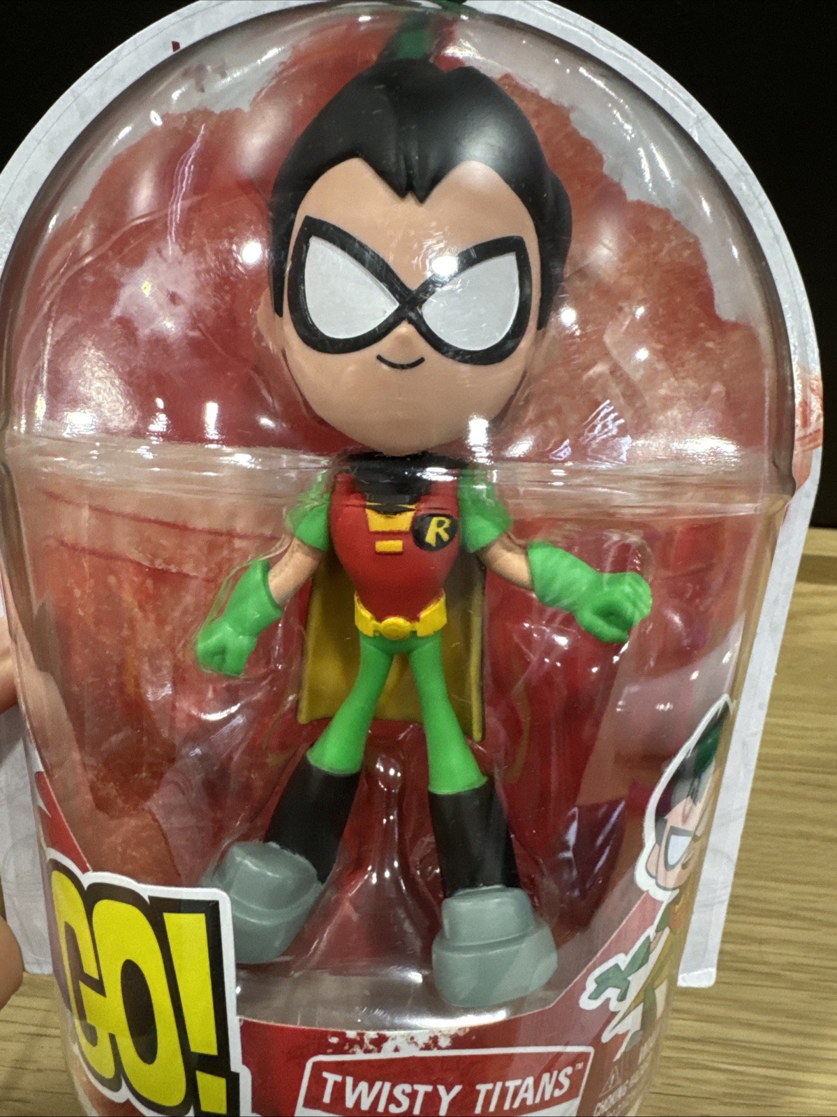 DC Comics Teen Titans GO! Twisty Titans Robin Flexible 6" Action Figure HTF Toy