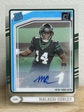 2024 Panini Clearly Donruss Rated Rookie Autographs Malachi Corley (AU, RC)