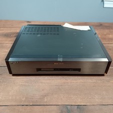 Lettore Videoregistratore Sony SLV-R5UC S-VHS Nero Buono Per Ricambi Riparazione Lati Legno Hi-Fi