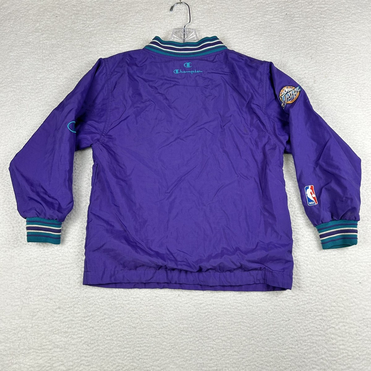 Vintage Champion Utah Jazz Jacket Womens Medium 90s NBA
