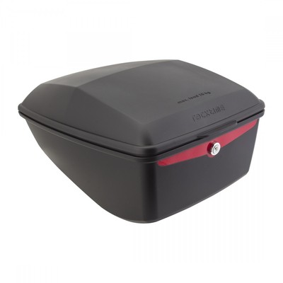 Black Composite Lockable Bicycle Tour Box with Snapit Adapter for Racktime