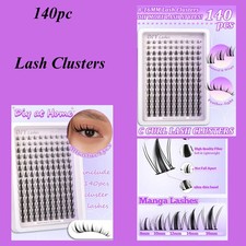 Fairy Lash Clusters Curl Manga Lashes MIX 8-16mm Wispy Soft Natural Lashes DIY