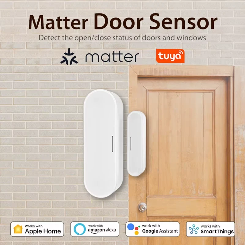 Tuya Matter Thread Door Window Sensor USB Powered Smart Home Wireless Detector W - Image 2 of 4