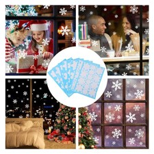  4 Sheets Decorazione Natalizia Per La Adesivi Vetrine Adorabile Adesivo