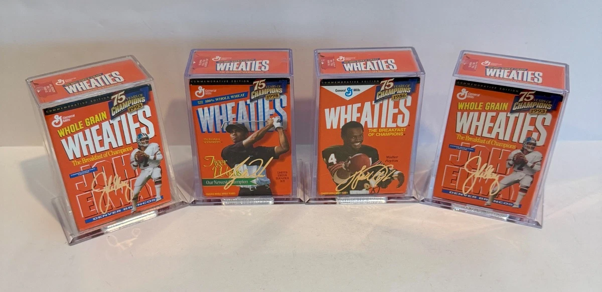 Walter Payton Chicago Bears Football Vintage Sports Cereal Boxes