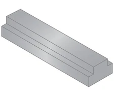 MAK-A-KEY Step Key Stock 1/4 x 5/16 x 1 Ft Type 2 SS (1 Pieces)