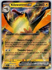 Kilowattrel ex Holo Doppia Rara SV08: Scintille Urgenti 068/191 NM Carta Pokémon