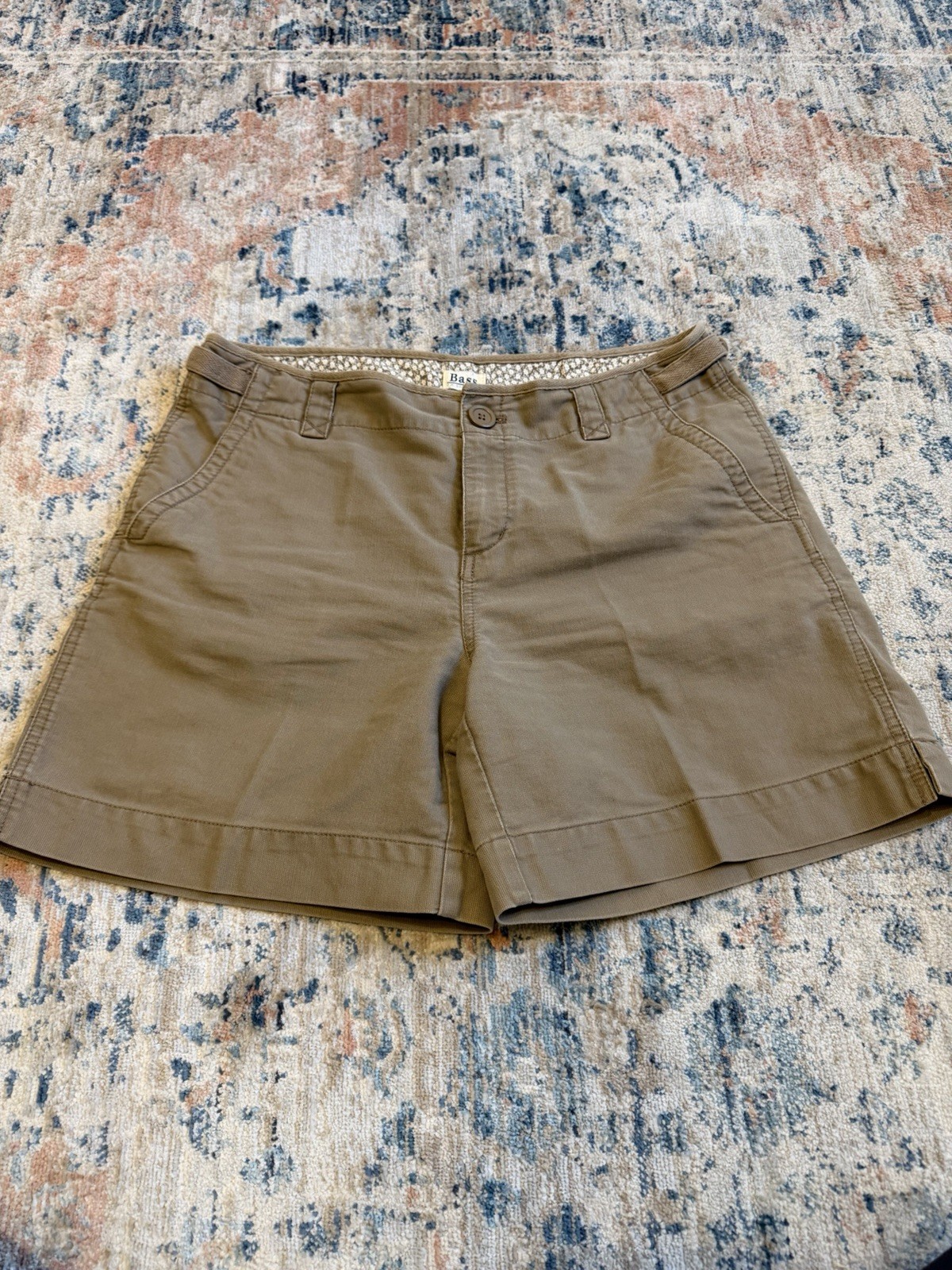 Bass Women's Brown Chino Shorts Size 8 Cotton Canvas 4