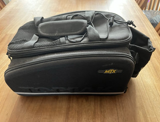 Topeak MTX Rear Trunk bag Expandable Zip Fold Out Panniers Black/Yellow