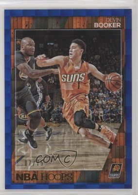 2016-17 Panini NBA Hoops Blue Checkerboard 7/75 Devin Booker #126 9w4