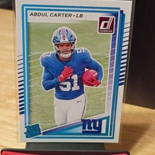 2025 Panini Donruss Football Rated Rookie Abdul Carter #315 New York Giants Card