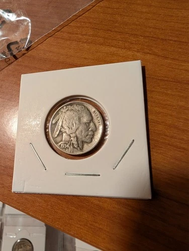 1934 D Denver Buffalo Nickel Full Date