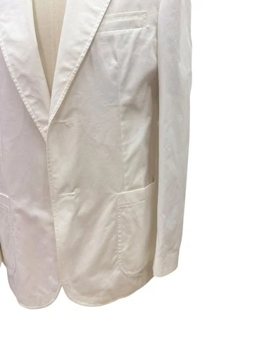 G. Inglese Jacket For Man Beige Pure Cotton Single Breasted With 2 buttons  image 3