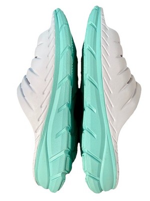 Avia Women s Hightail Athletic Recovery Slide White Teal Size11 New NWOB