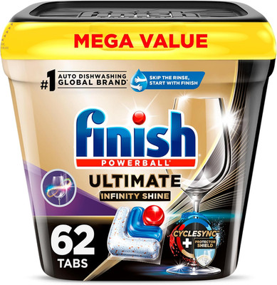 Ultimate Quantum Dishwasher Pods, Infinity Shine, Fresh Scent, 62Ct