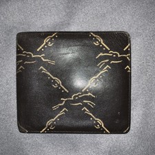 Authentic Longchamp Bifold Folding Wallet Coin Purse Pouch Leather