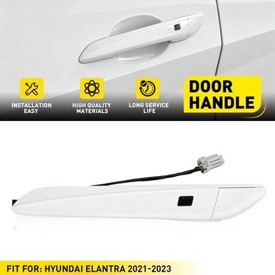 1PCS Left Outside Door Handle White For HYUNDAI Elantra 2021-2023 82651-AA200