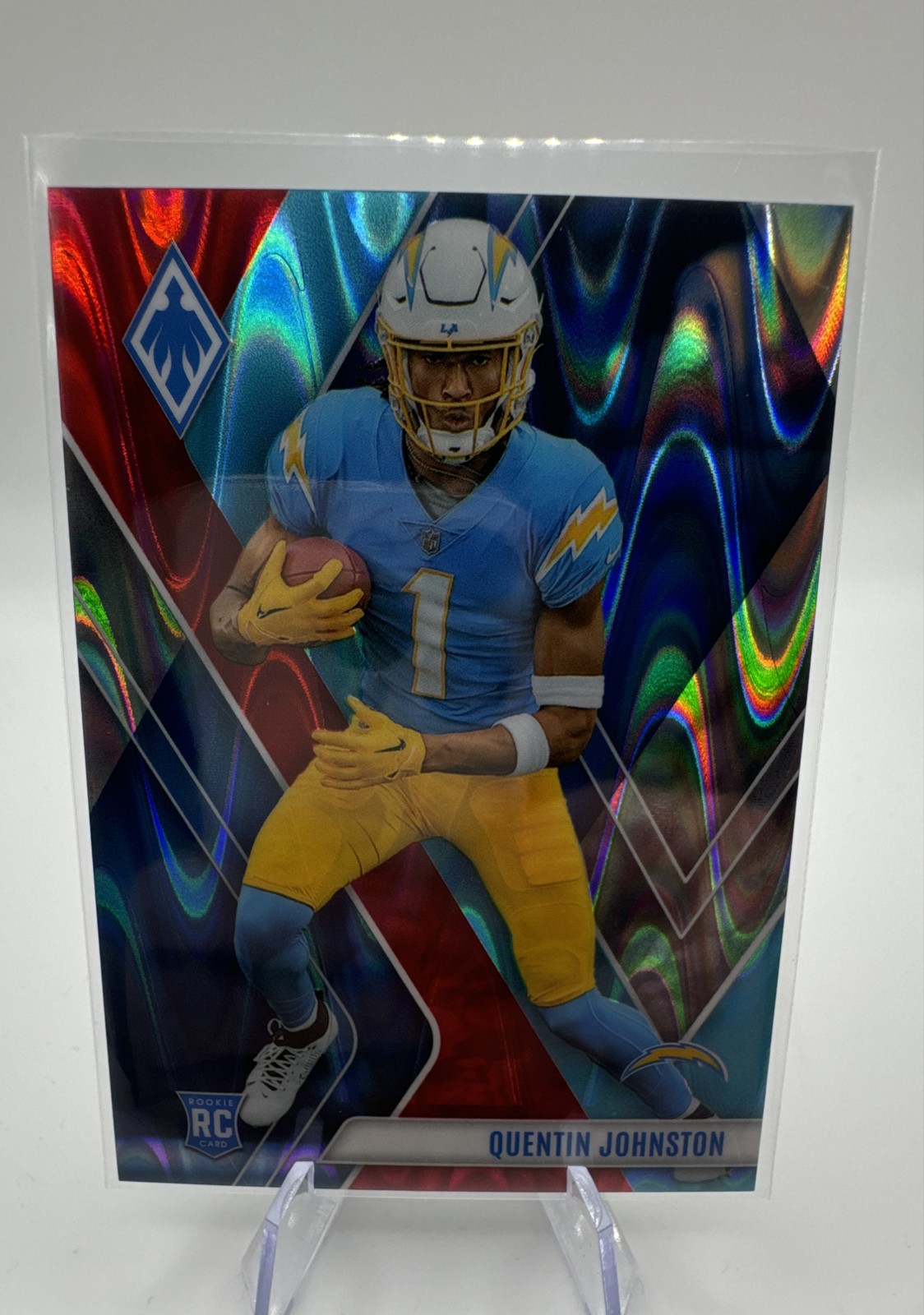 2023 Panini Phoenix - Rookies Quentin Johnston #107 Fire & Ice /50 (RC)