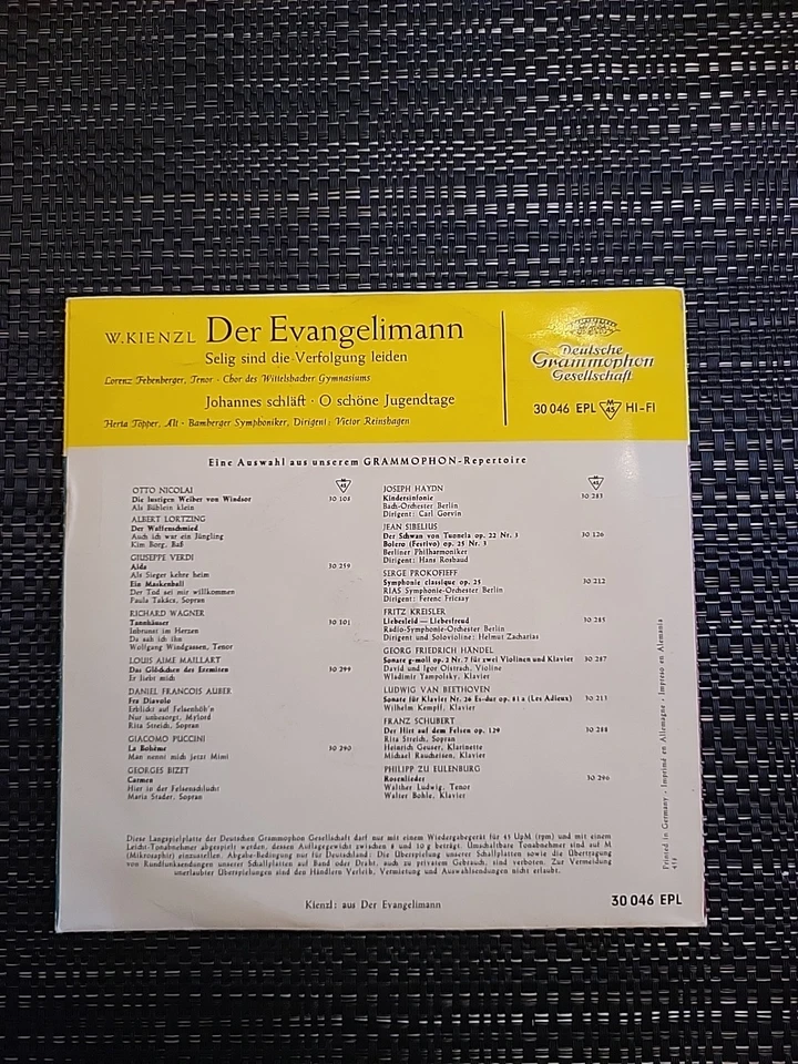 W. Kienzl - Der Evangelimann - 7inch Single  - 1954  - Bild 4 von 4