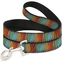 "Dog Leash Scribble Zarape Fade Brown/Multi Color Wide 1.5\" (Us Import)"