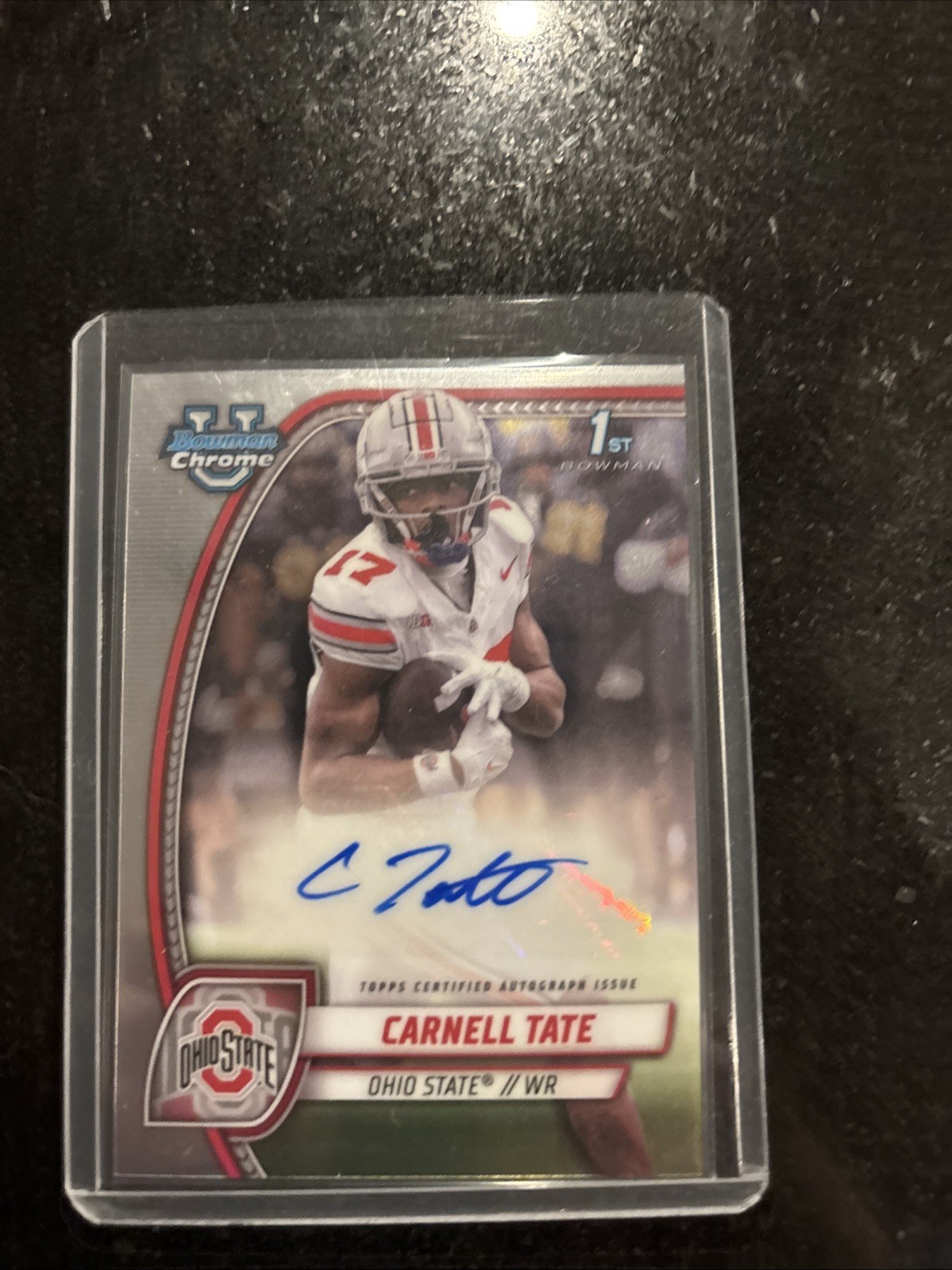 2024 Bowman University Chrome - Chrome Prospect Autographs Carnell Tate #PA-CTA