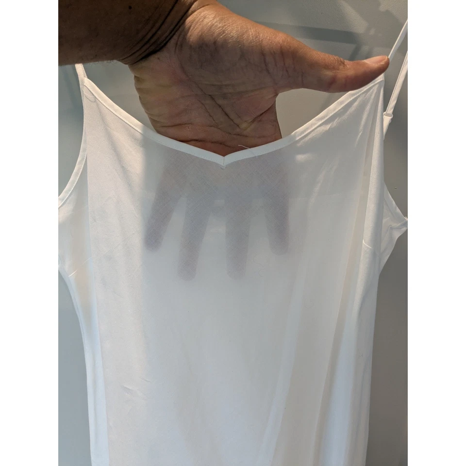 Camisón Brooks Brothers blanco de algodón talla 4 sin mangas Foto 4 de 4