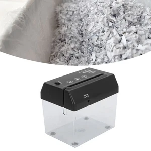 _Mini Déchiqueteuse de papier USB Petit bureau électrique A6 Outil de coupe de bandes pour
