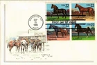 Dr Jim Stamps 22c American Horse Breeds Setenant Block First Day Issue Cover